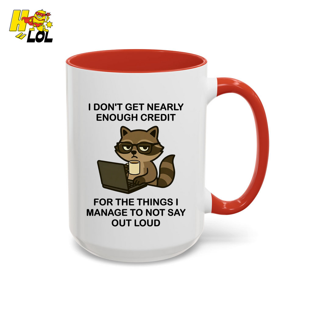 Funny Raccoon Sarcastic Work Mug Gift For Coworker - HQLOL
