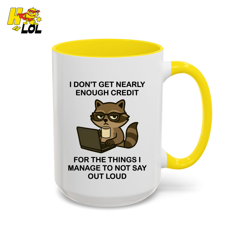 Funny Raccoon Sarcastic Work Mug Gift For Coworker - HQLOL