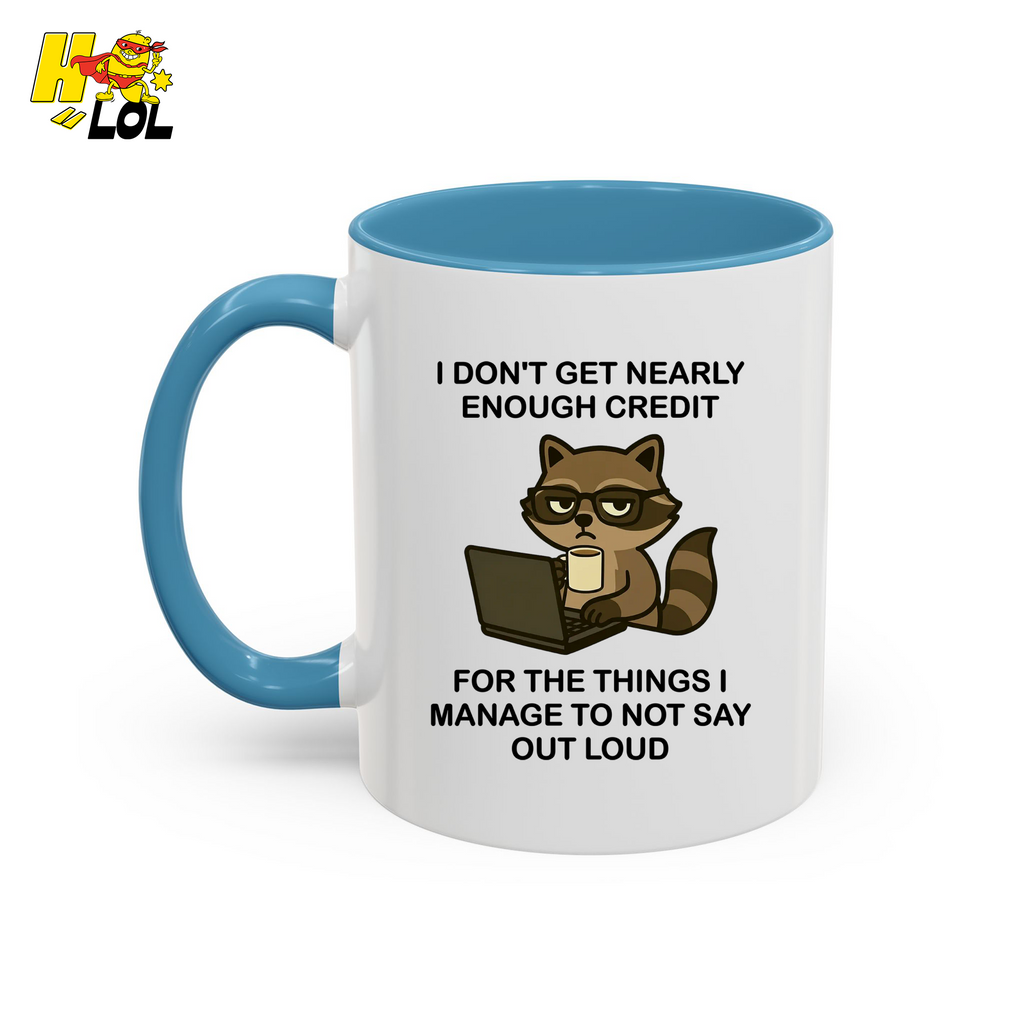 Funny Raccoon Sarcastic Work Mug Gift For Coworker - HQLOL