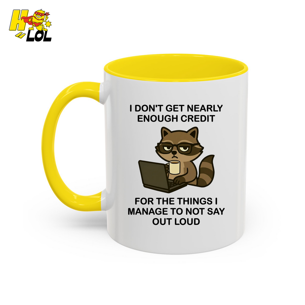 Funny Raccoon Sarcastic Work Mug Gift For Coworker - HQLOL
