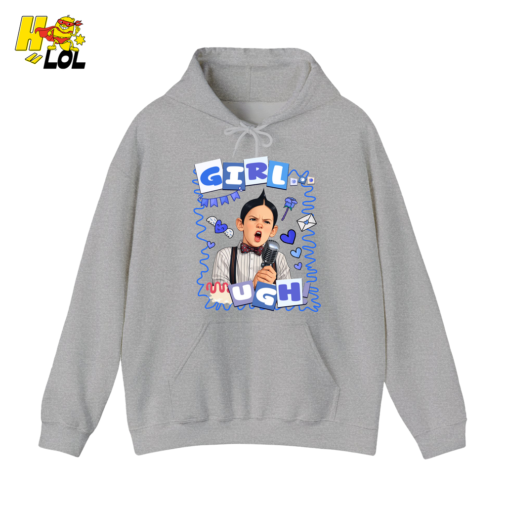 Girls Ugh! Hoodie Funny Valentines Day Gift for Him - HQLOL