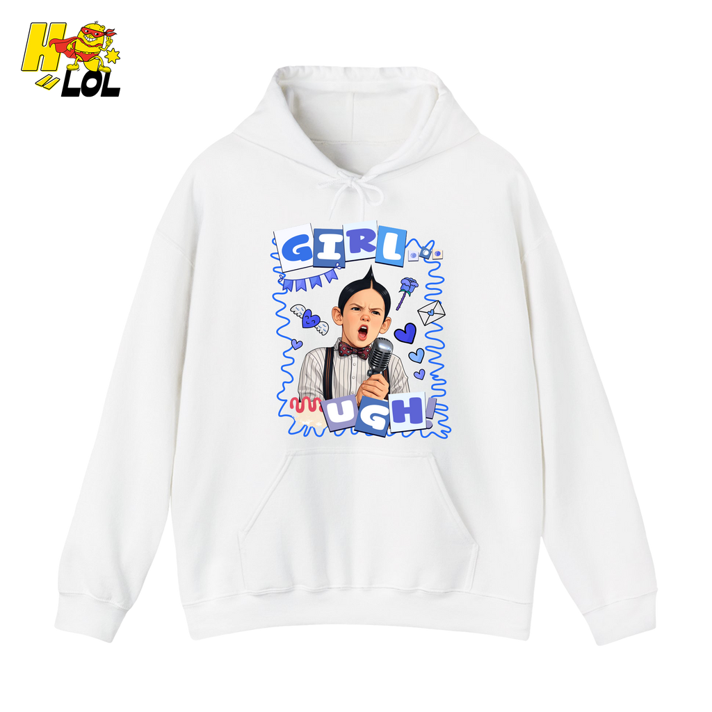 Girls Ugh! Hoodie Funny Valentines Day Gift for Him - HQLOL