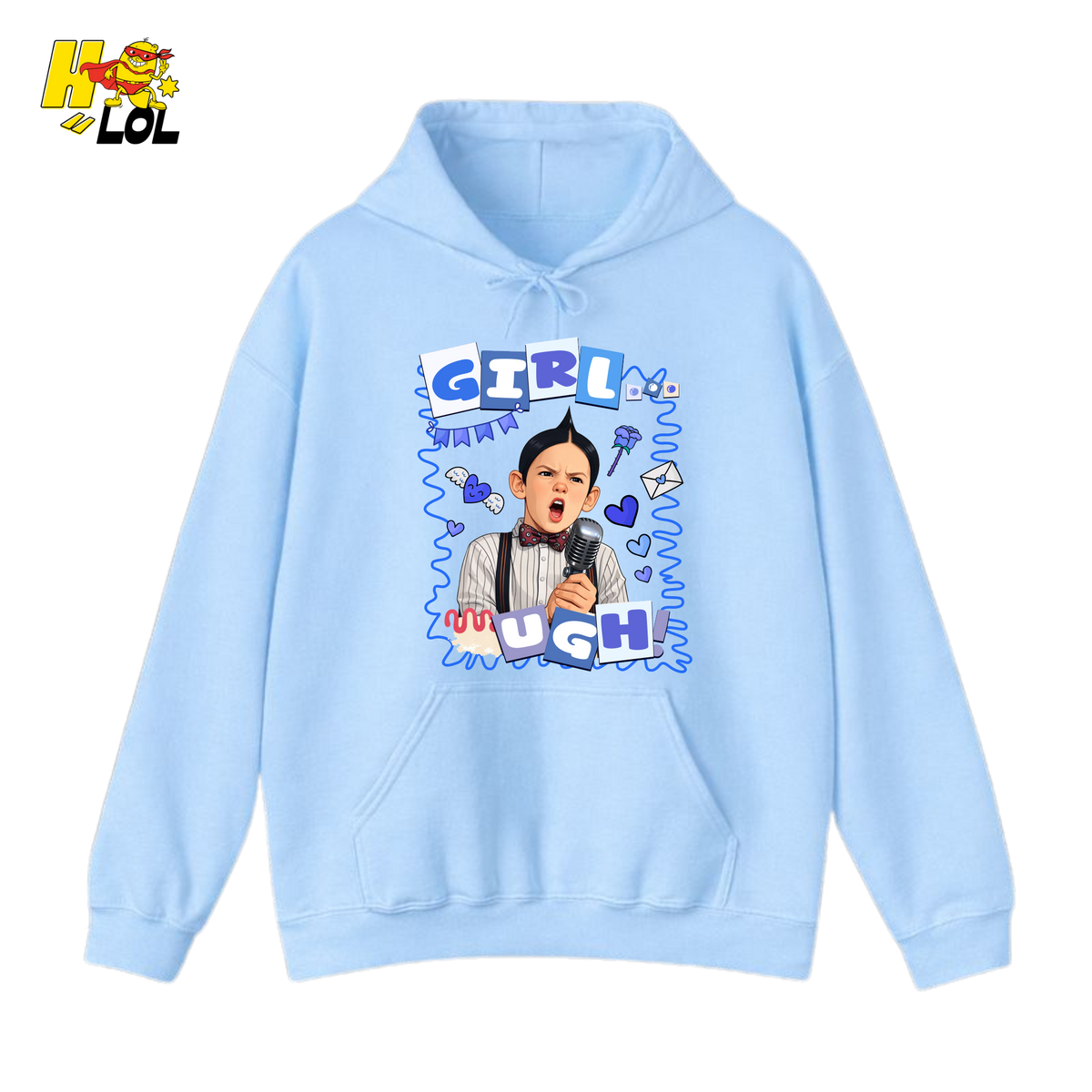 Girls Ugh! Hoodie Funny Valentines Day Gift for Him - HQLOL