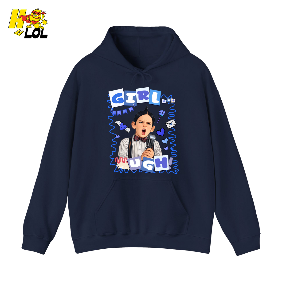 Girls Ugh! Hoodie Funny Valentines Day Gift for Him - HQLOL