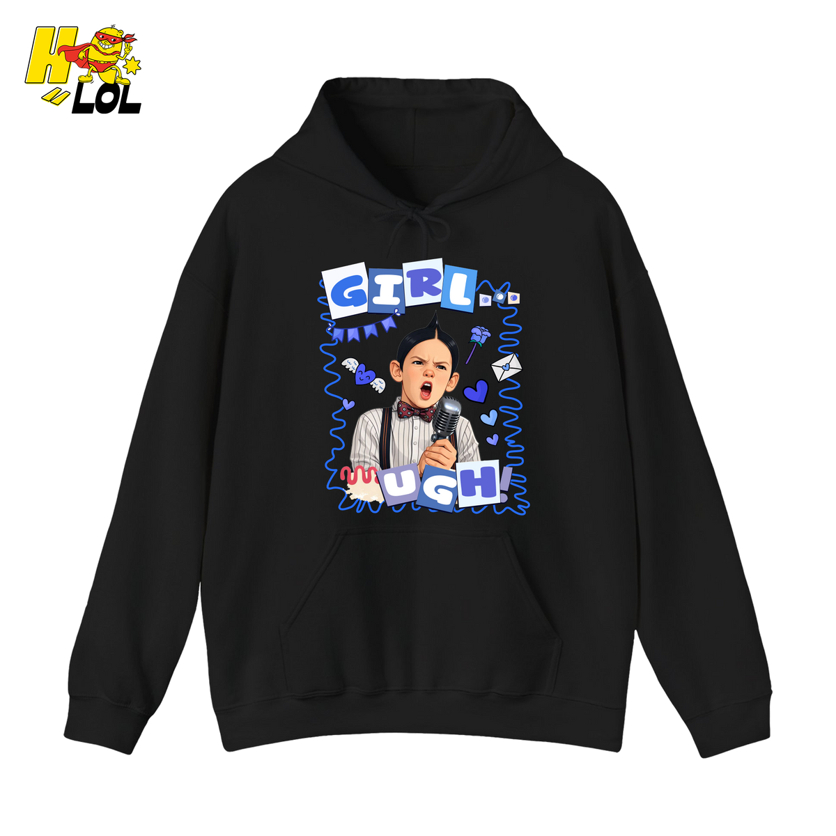 Girls Ugh! Hoodie Funny Valentines Day Gift for Him - HQLOL