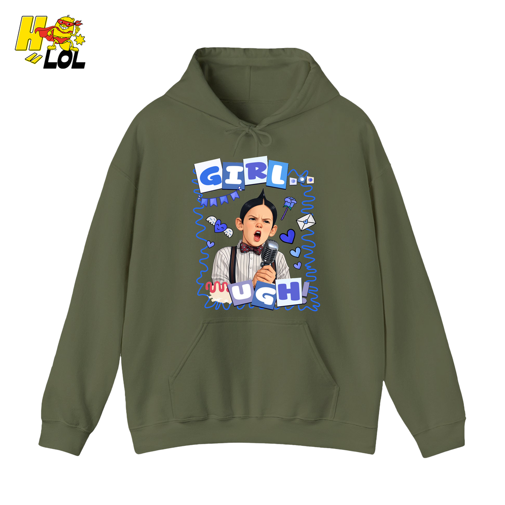 Girls Ugh! Hoodie Funny Valentines Day Gift for Him - HQLOL