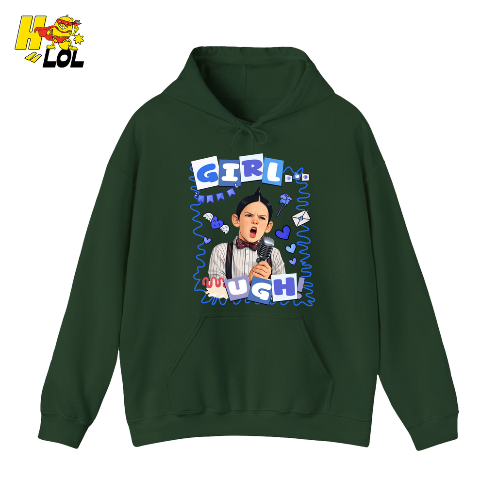 Girls Ugh! Hoodie Funny Valentines Day Gift for Him - HQLOL