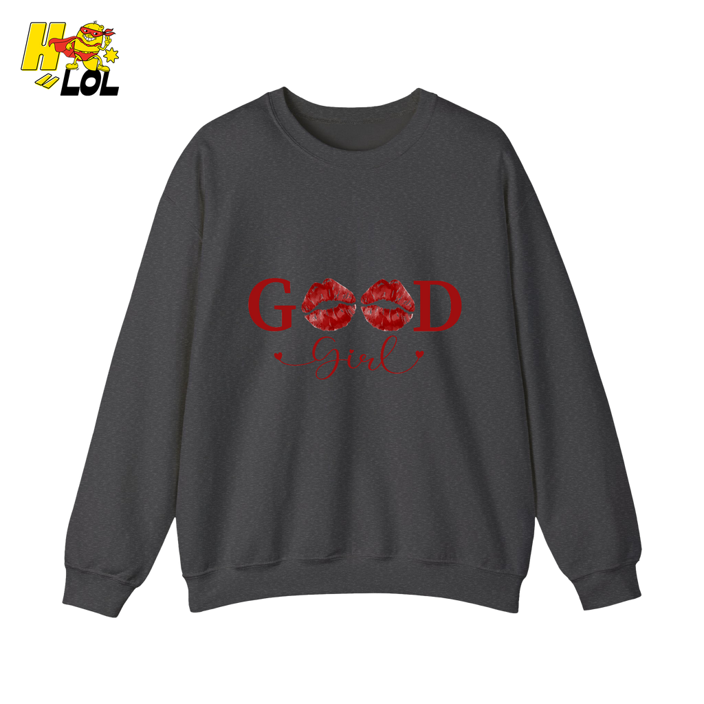 Good Girl Bookish Graphic Sweatshirt Gift for Her - HQLOL