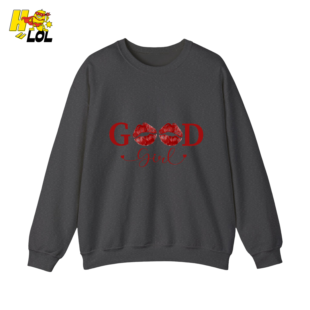 Good Girl Bookish Graphic Sweatshirt Gift for Her - HQLOL