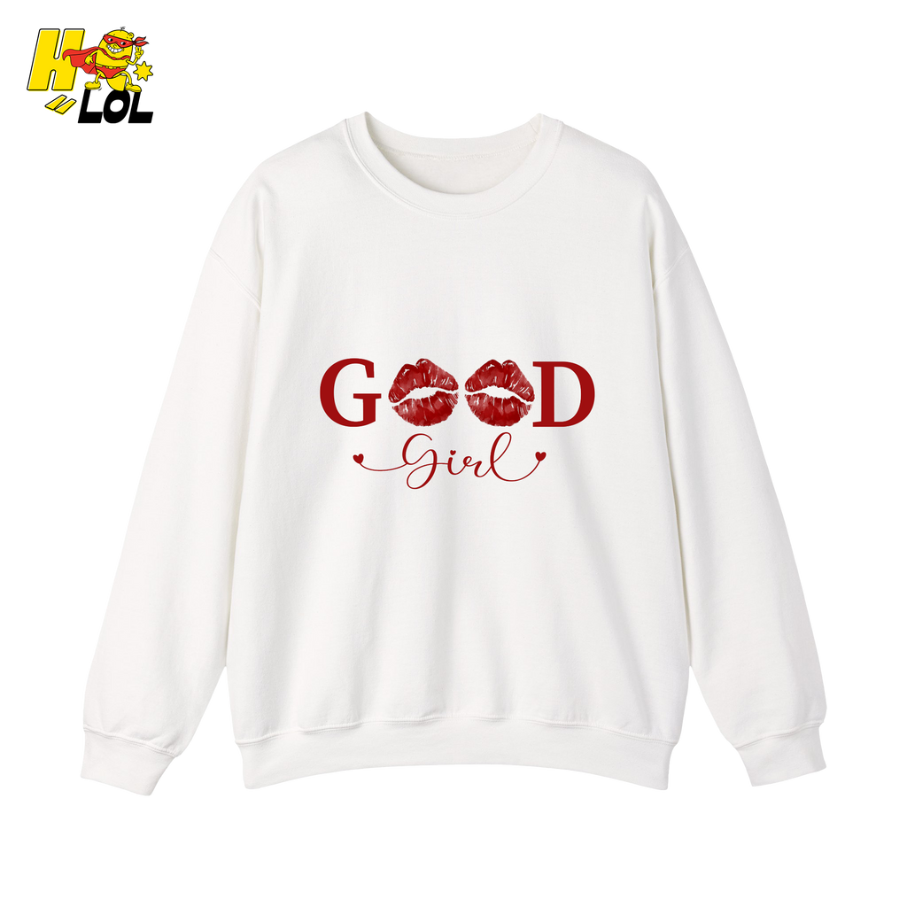 Good Girl Bookish Graphic Sweatshirt Gift for Her - HQLOL