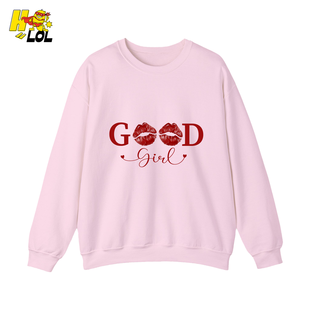 Good Girl Bookish Graphic Sweatshirt Gift for Her - HQLOL