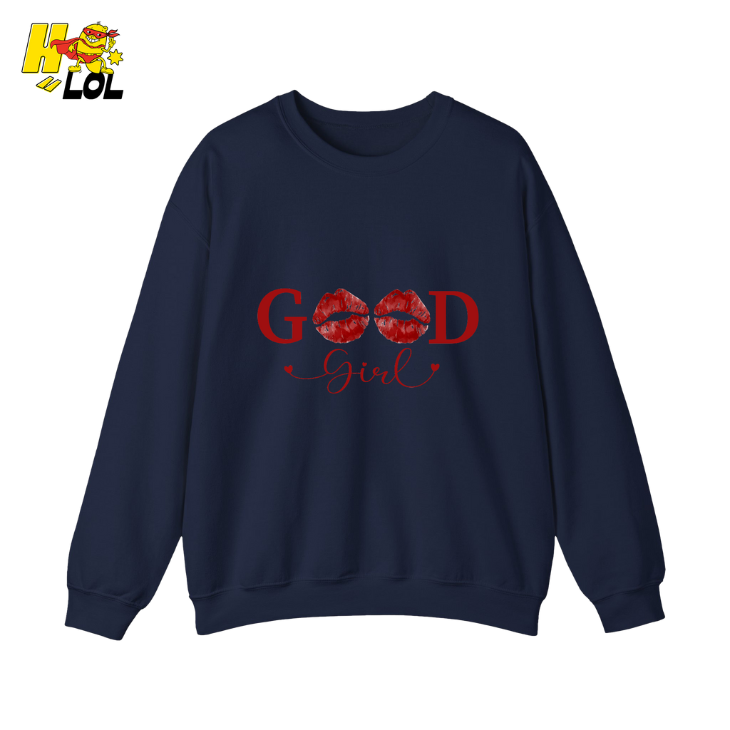 Good Girl Bookish Graphic Sweatshirt Gift for Her - HQLOL