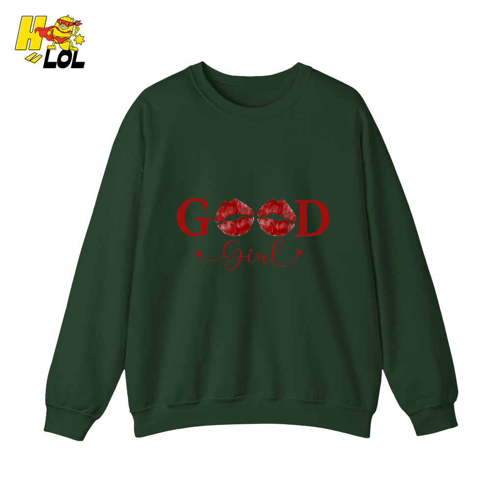 Good Girl Bookish Graphic Sweatshirt Gift for Her - HQLOL