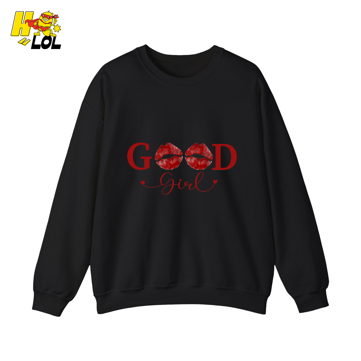 Good Girl Bookish Graphic Sweatshirt Gift for Her - HQLOL