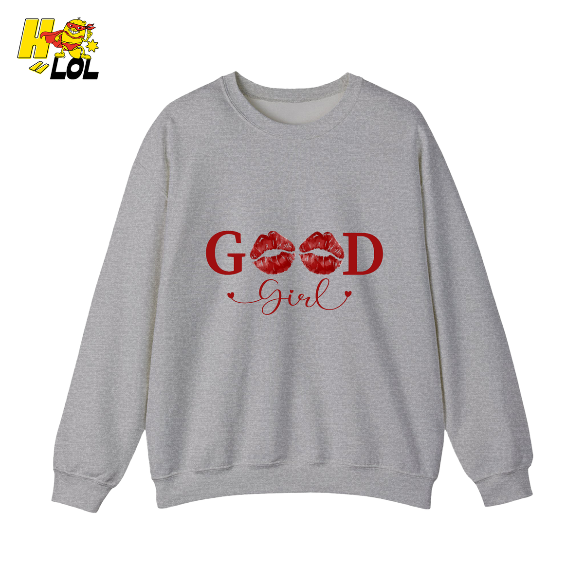 Good Girl Bookish Graphic Sweatshirt Gift for Her - HQLOL