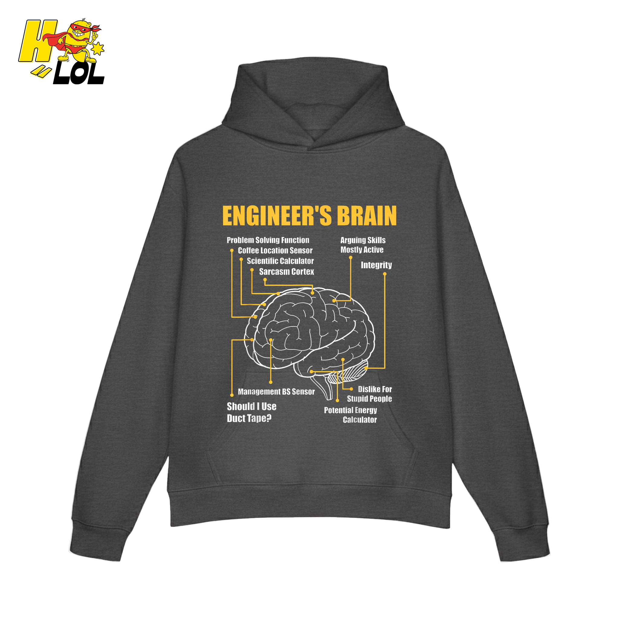 Engineer’s Brain Shirt Funny Engineering Blueprint Shirt - HQLOL
