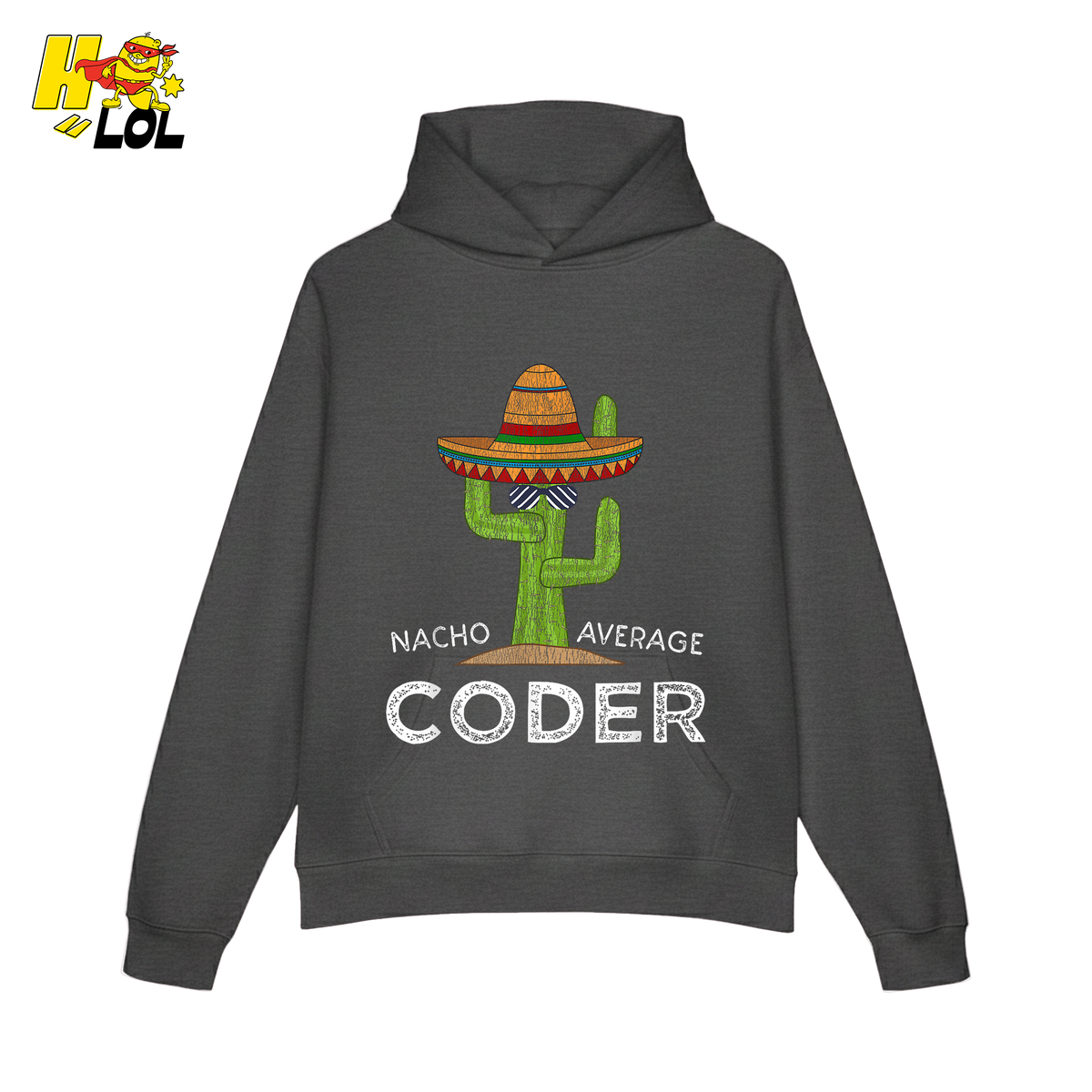 Nacho Average Coder Shirt Funny Programmer Cactus Shirt - HQLOL