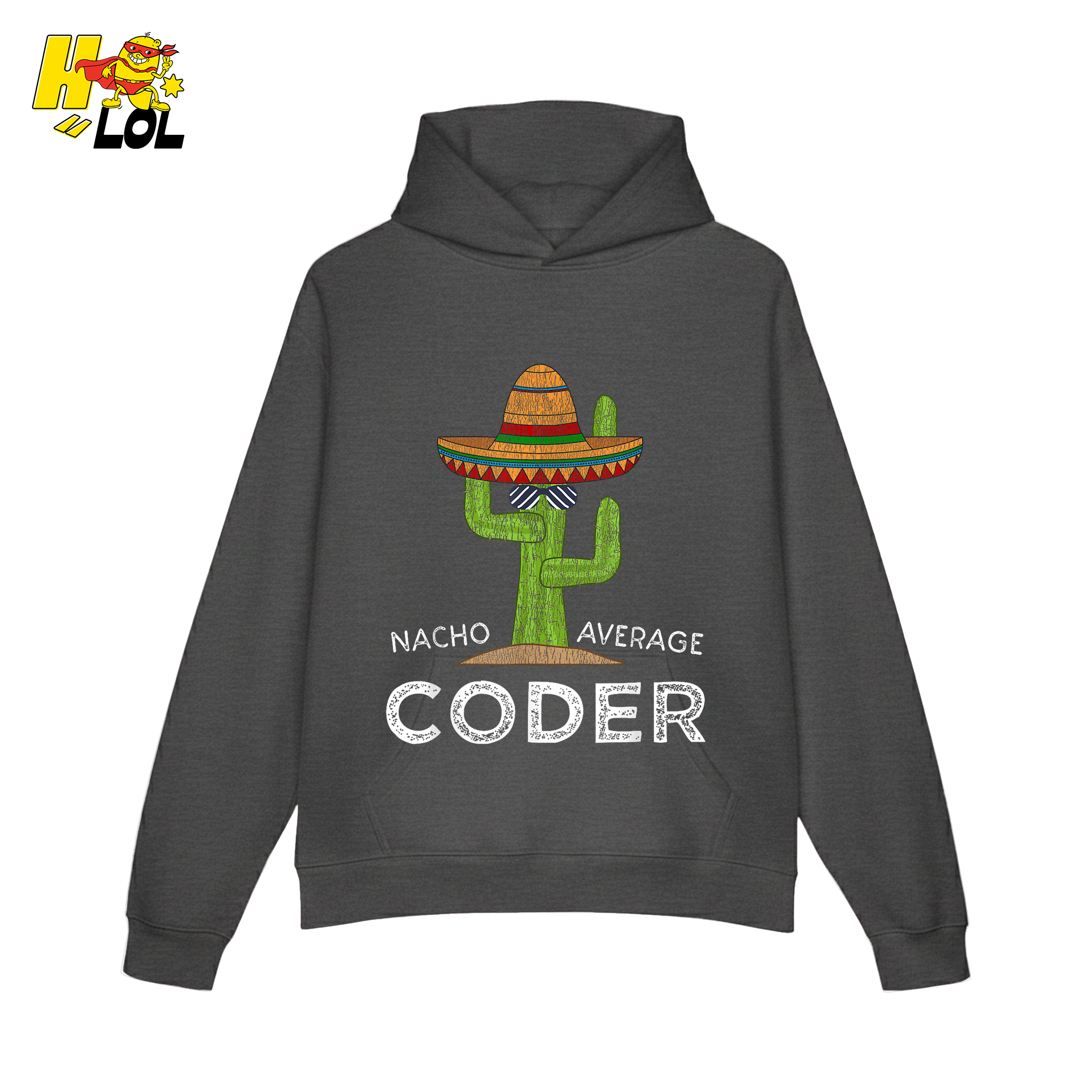 Nacho Average Coder Shirt Funny Programmer Cactus Shirt - HQLOL