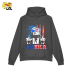 Merica Shirt Funny Patriotic USA Flag Graphic Shirt - HQLOL