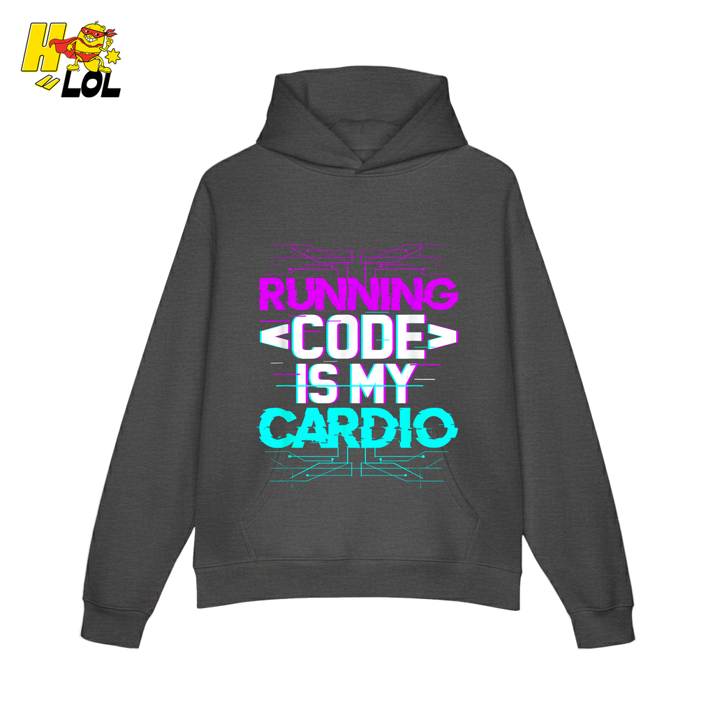 Running Code Is My Cardio Shirt Funny Programmer Neon Shirt - HQLOL