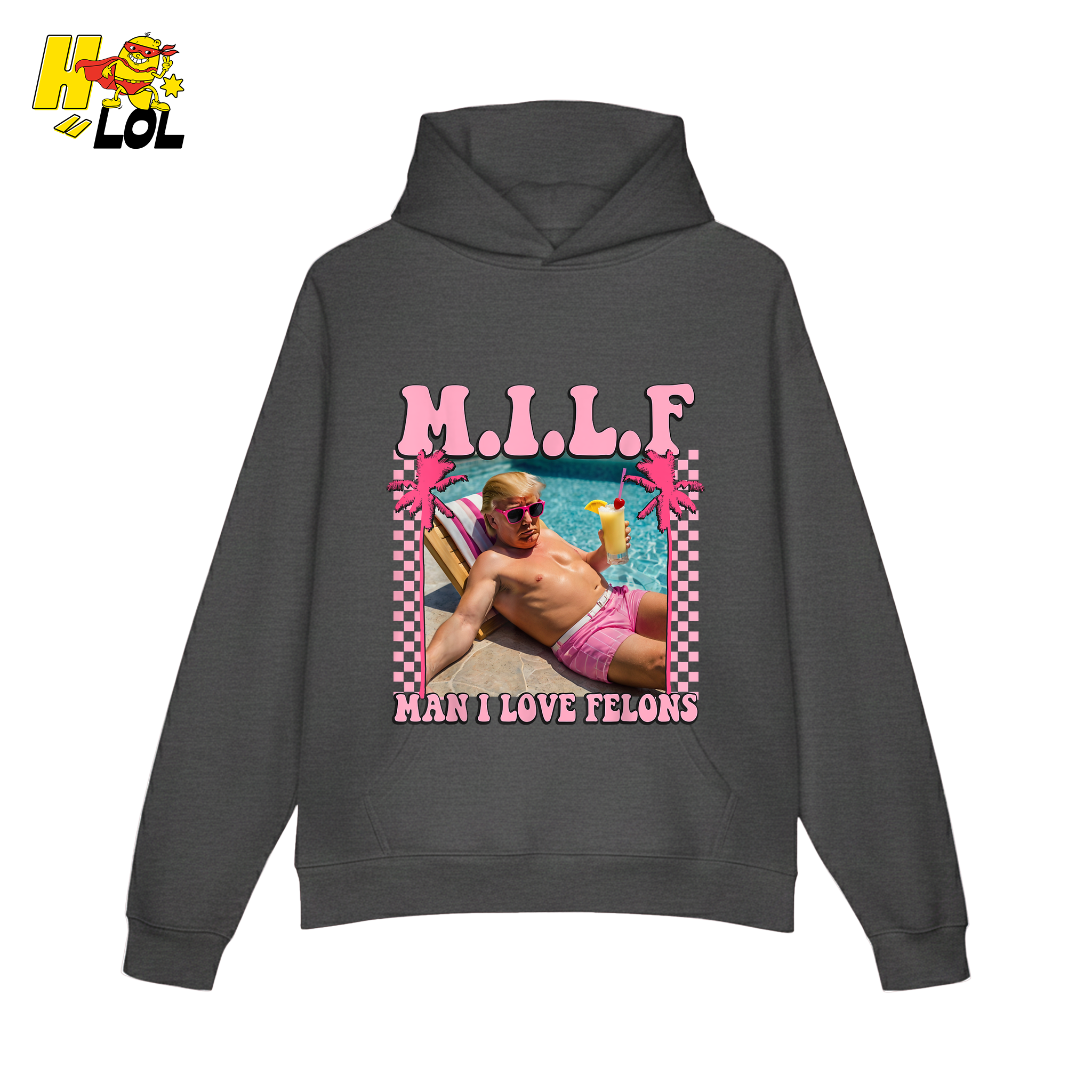 MILF Man I Love Felons Shirt Funny Pink Retro Meme Shirt - HQLOL