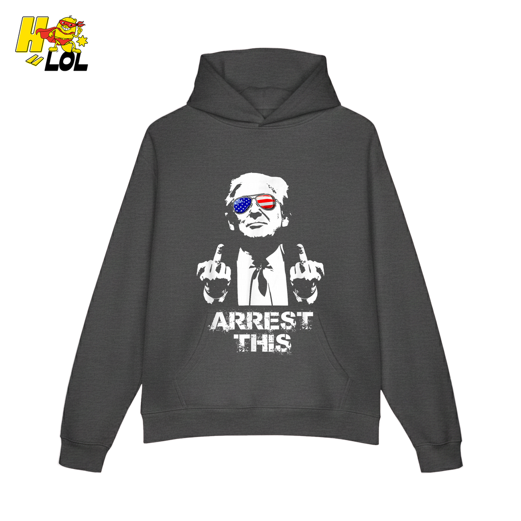 Trump Middle Finger Arrest This Edgy Political Anti-Woke Shirt - HQLOL