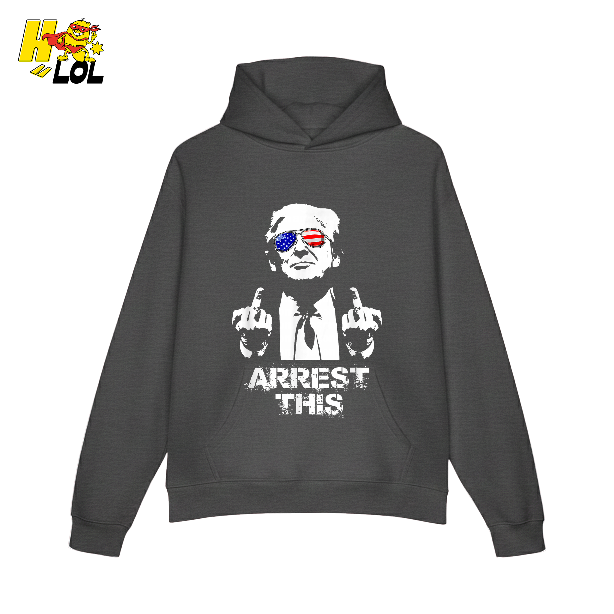 Trump Middle Finger Arrest This Edgy Political Anti-Woke Shirt - HQLOL