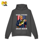 Make Fishing Great Again Shirt Funny Patriotic Bass Fishing Shirt - HQLOL