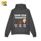 Know Your Parasites Shirt Funny Tick Meme Satire Graphic Shirt - HQLOL