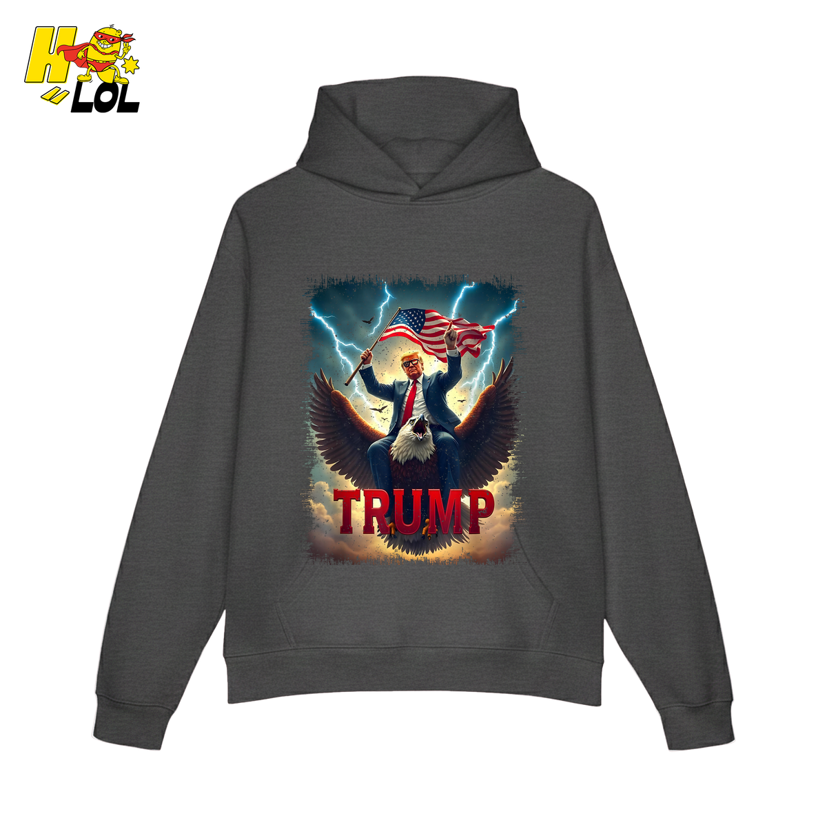 Donald Trump King & Eagle Shirt Patriotic MAGA Gift - HQLOL