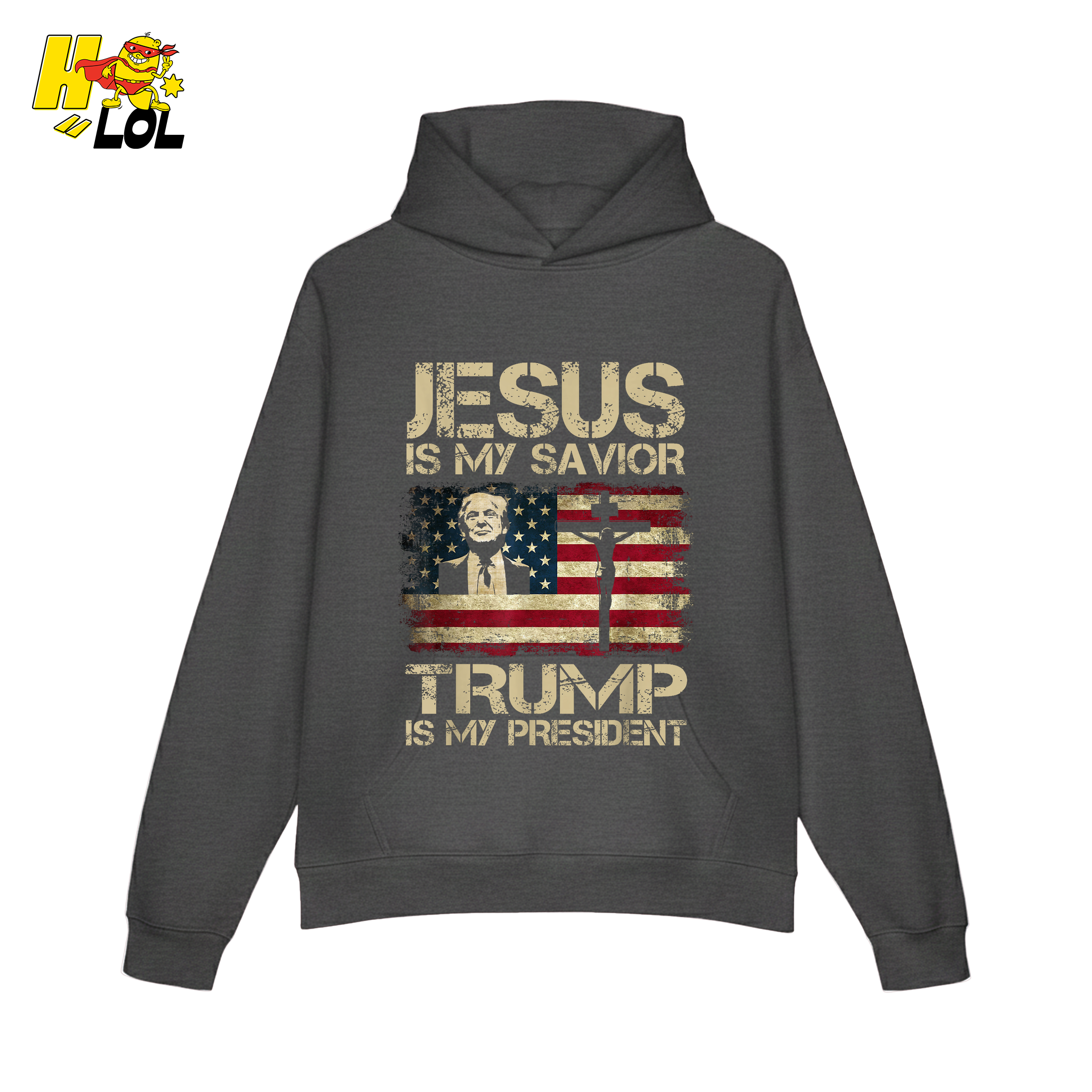 Jesus Is My Savior Trump Is My President Shirt Christian Patriotic - HQLOL