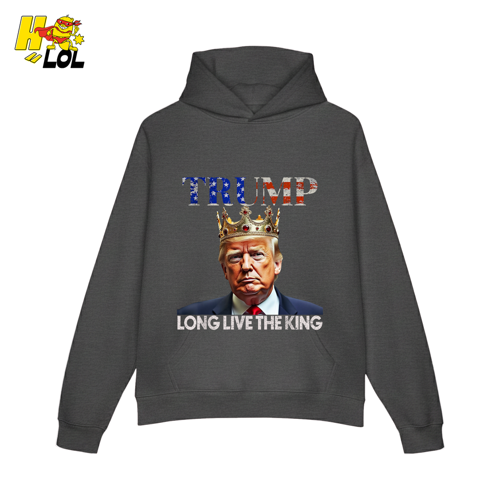 Trump Long Live The King Shirt Crown Patriotic Graphic Shirt - HQLOL