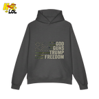 God Guns Trump Freedom Shirt Patriotic Camo Flag Shirt - HQLOL