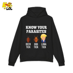 Know Your Parasites Shirt Funny Tick Meme Satire Graphic Shirt - HQLOL