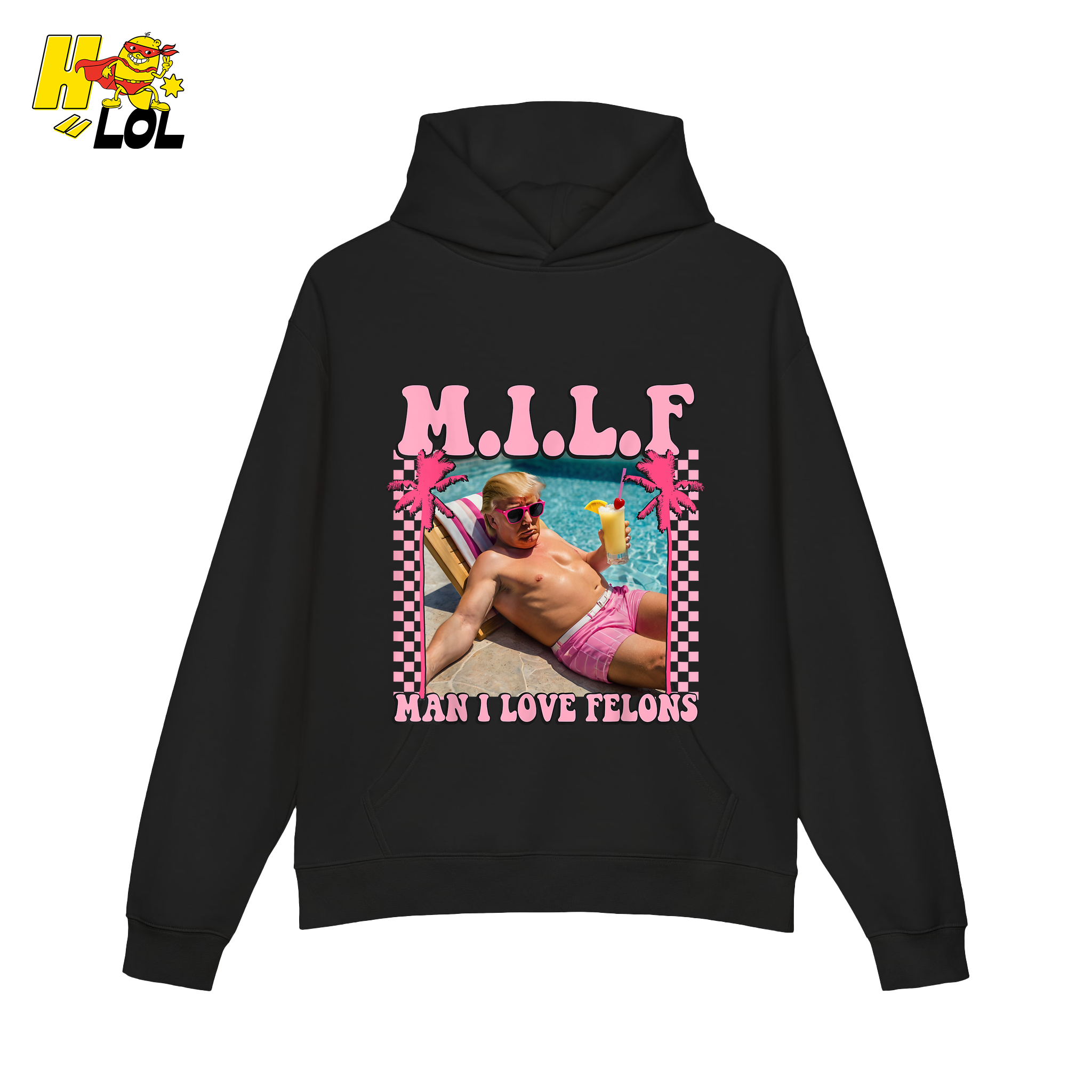 MILF Man I Love Felons Shirt Funny Pink Retro Meme Shirt - HQLOL