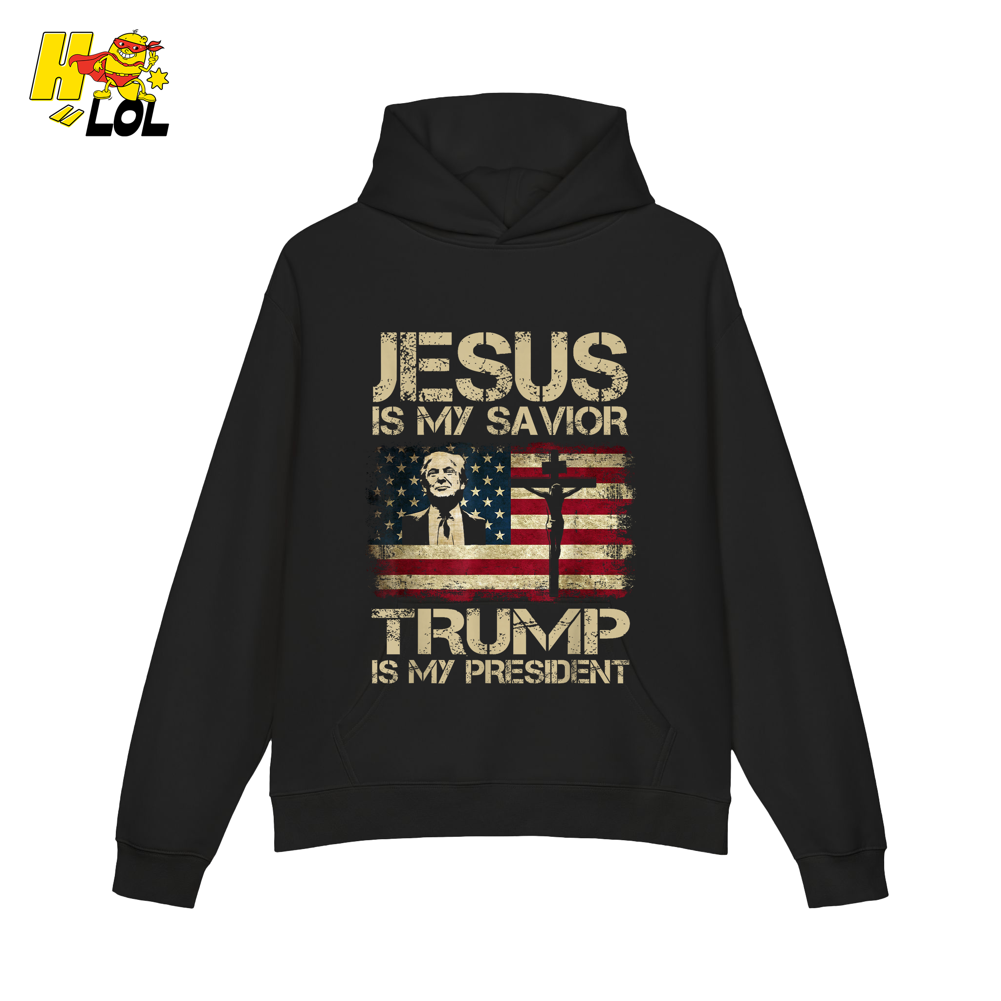 Jesus Is My Savior Trump Is My President Shirt Christian Patriotic - HQLOL