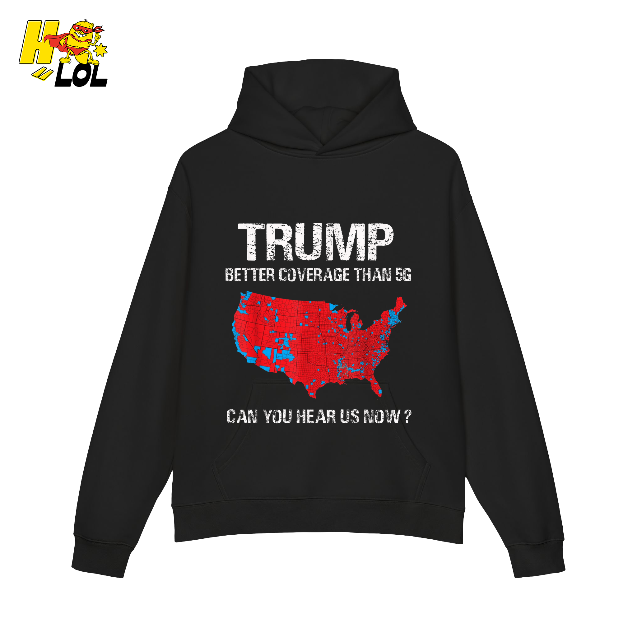 Trump 5G Coverage Map Funny Political Sarcastic Meme Shirt - HQLOL