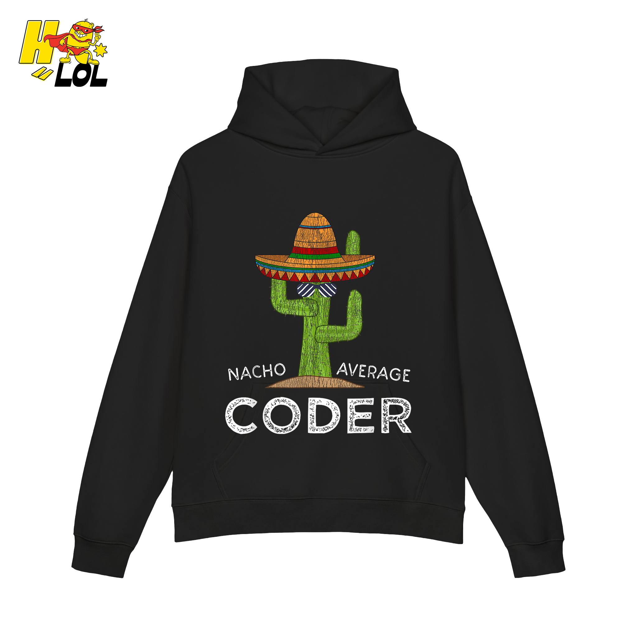 Nacho Average Coder Shirt Funny Programmer Cactus Shirt - HQLOL