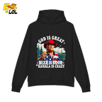 God Is Great Kamala Is Crazy - Trump Beer Patriotic Shirt - HQLOL