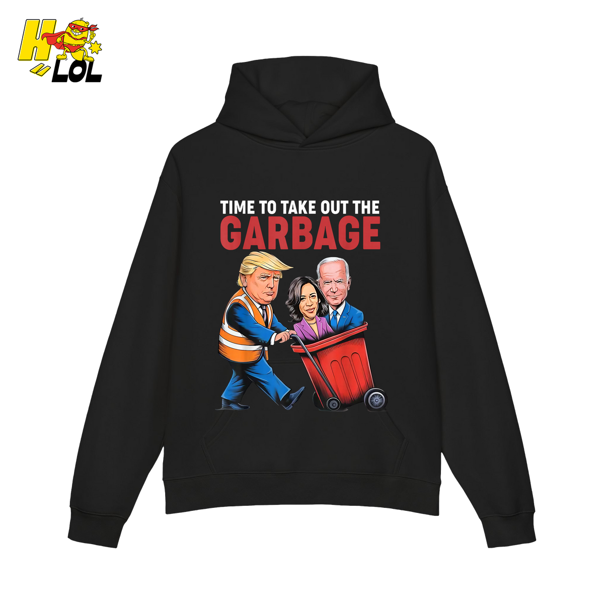 Trump Dumping Biden & Harris “Garbage” Shirt – Funny Political Satire Gift - HQLOL