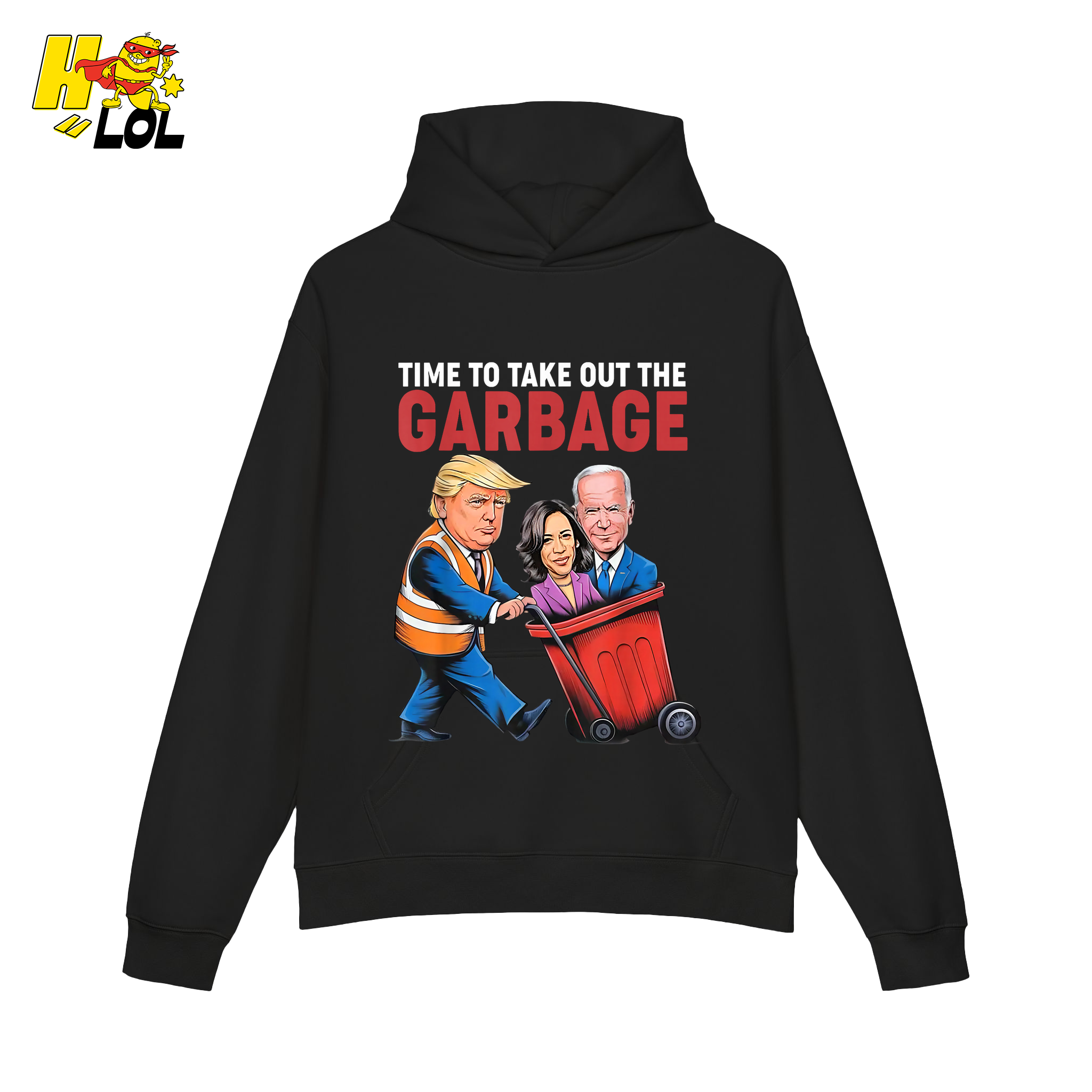 Trump Dumping Biden & Harris “Garbage” Shirt – Funny Political Satire Gift - HQLOL