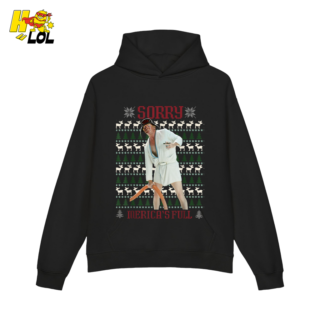 Sorry Merica’s Full Shirt Funny Ugly Christmas Holiday Shirt - HQLOL
