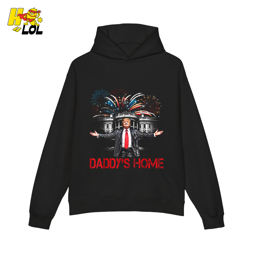 Daddy’s Home Shirt Patriotic Fireworks Political Graphic Shirt - HQLOL