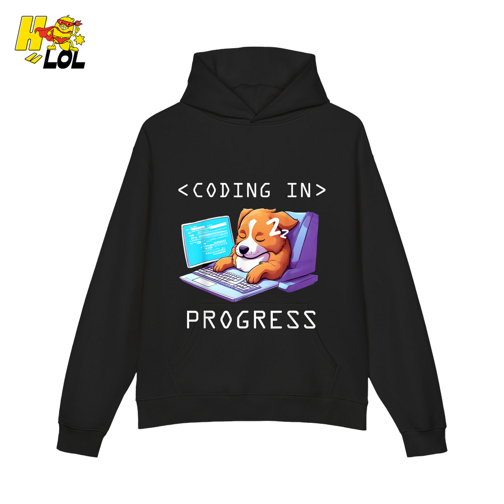 Coding In Progress Shirt Funny Programmer Sleepy Dog Shirt - HQLOL