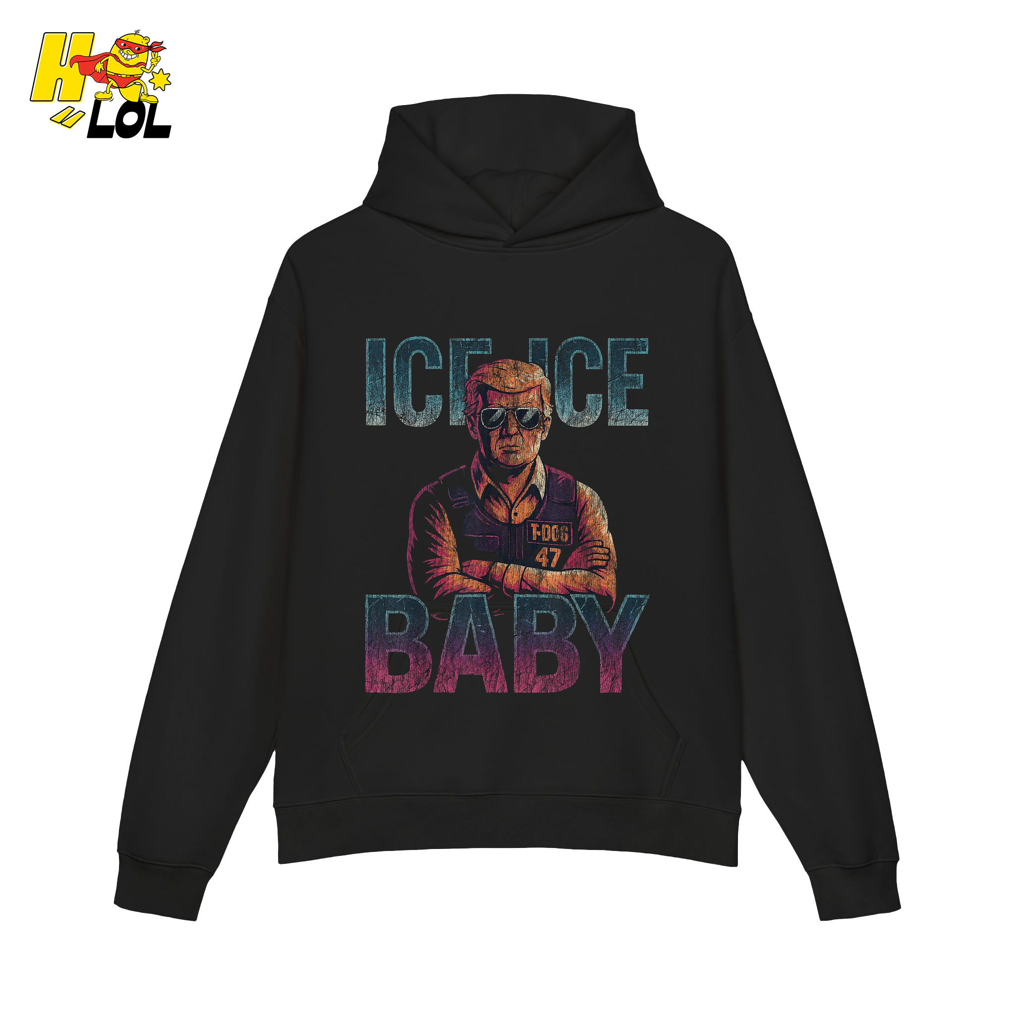 Ice Ice Baby Shirt Funny Meme Graphic Distressed Shirt - HQLOL