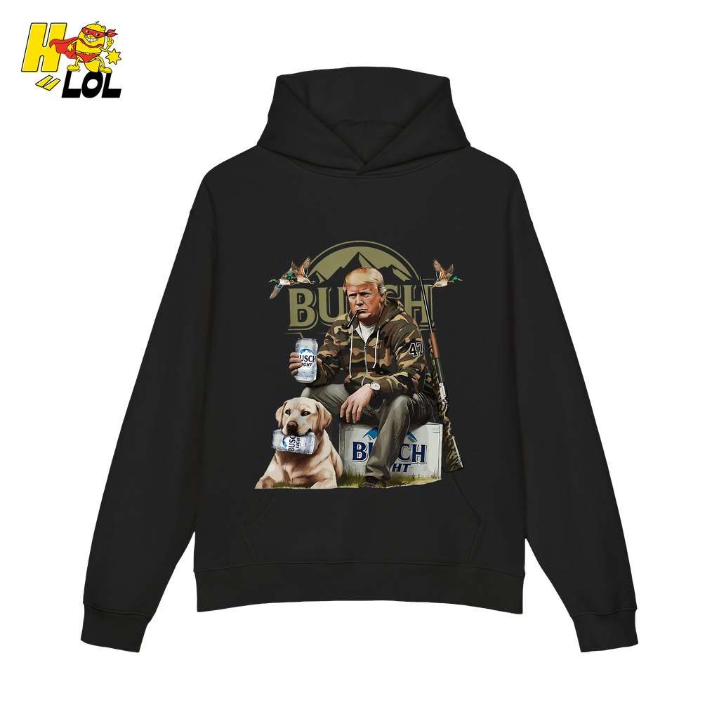 Busch Light Hunting Shirt Funny Deer Camp Dog Camo Shirt - HQLOL