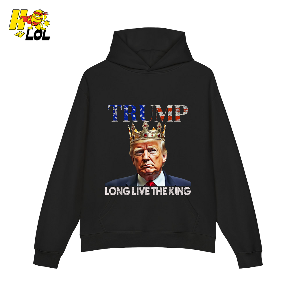 Trump Long Live The King Shirt Crown Patriotic Graphic Shirt - HQLOL