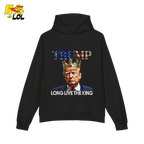 Trump Long Live The King Shirt Crown Patriotic Graphic Shirt - HQLOL
