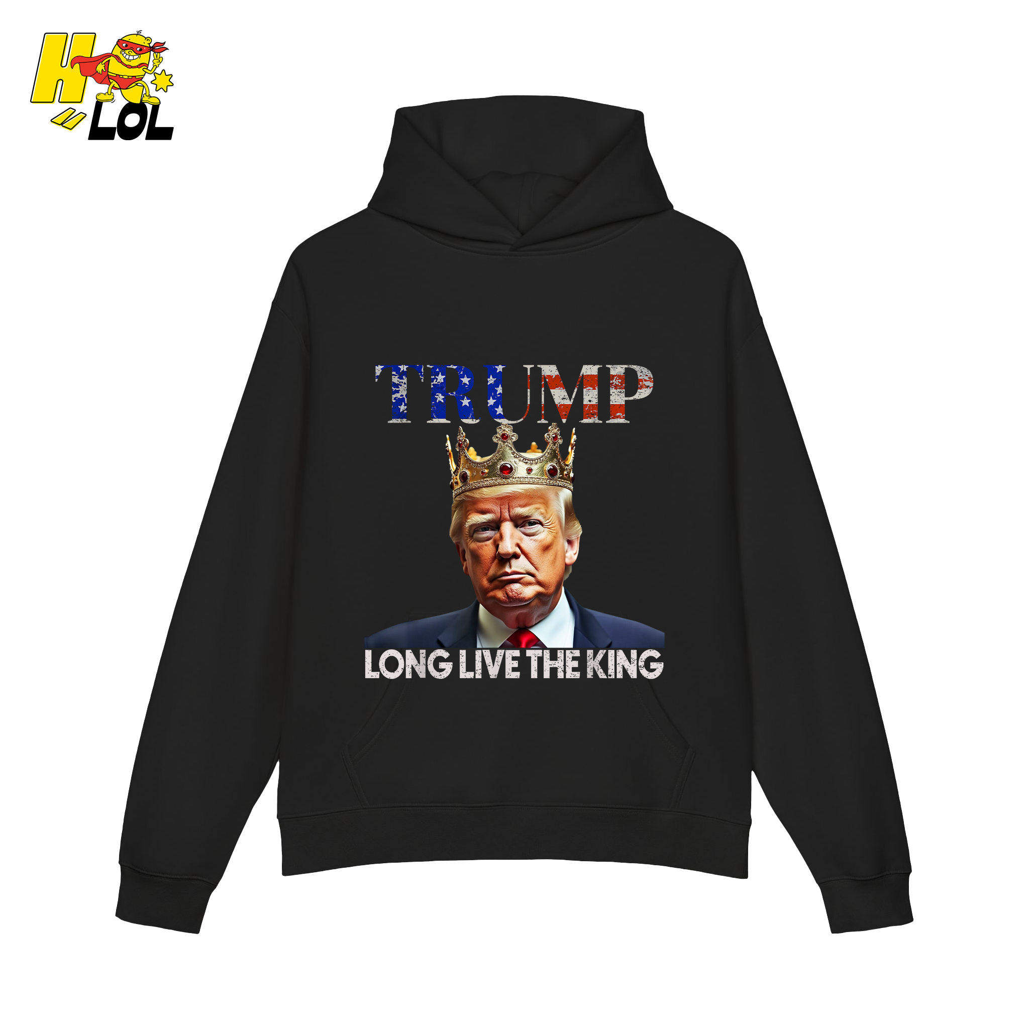 Trump Long Live The King Shirt Crown Patriotic Graphic Shirt - HQLOL