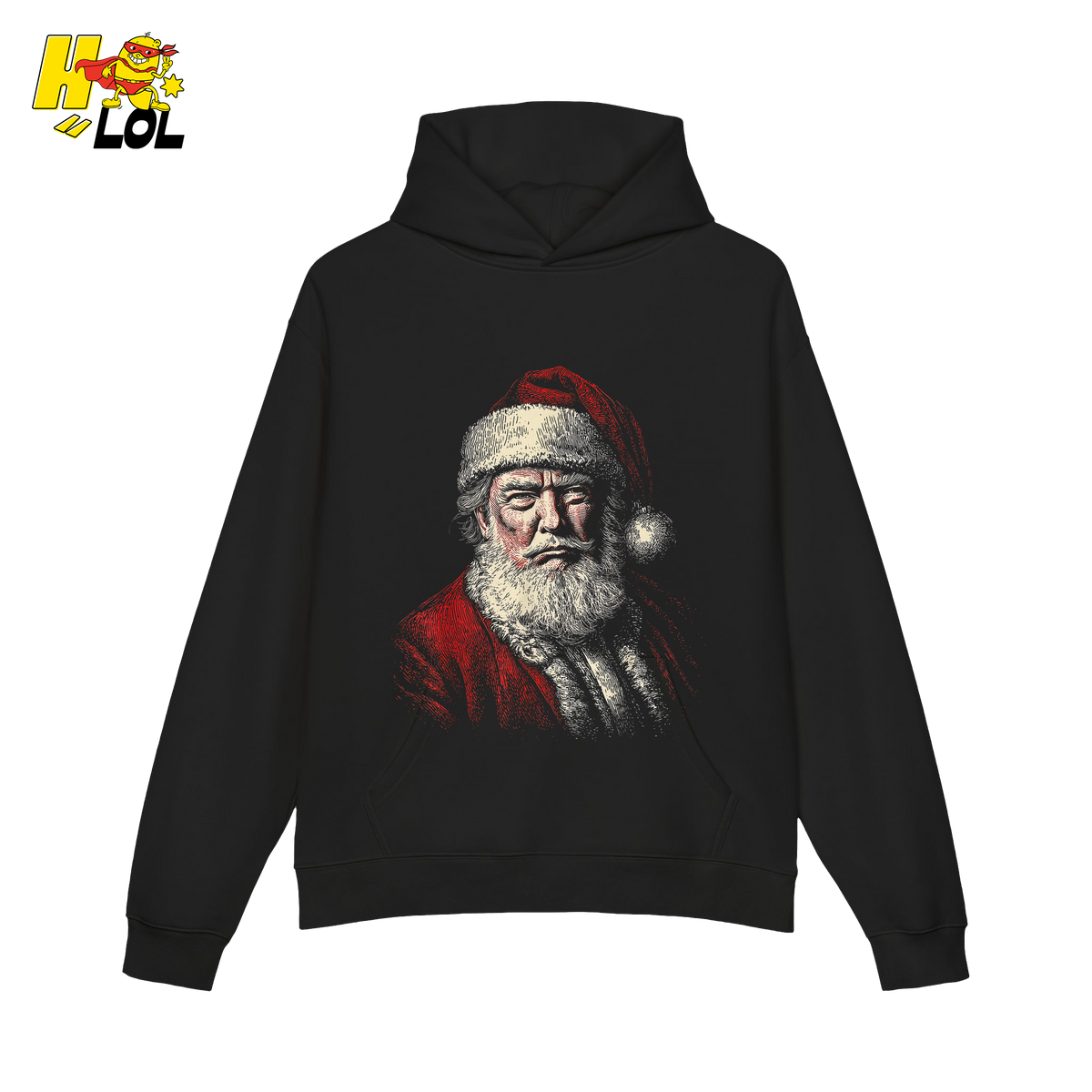 Vintage Santa Portrait Shirt Trump-Inspired Parody Christmas Gifts - HQLOL
